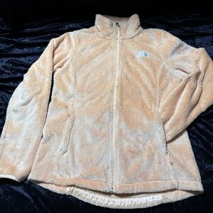 Women's Sunshine Yellow Northface Fleece Jacket Size M EUC